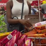 Moment slay queen was caught stealing eggs from supermarket