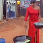 Lady shows off outfits she wears to her 'akara office'
