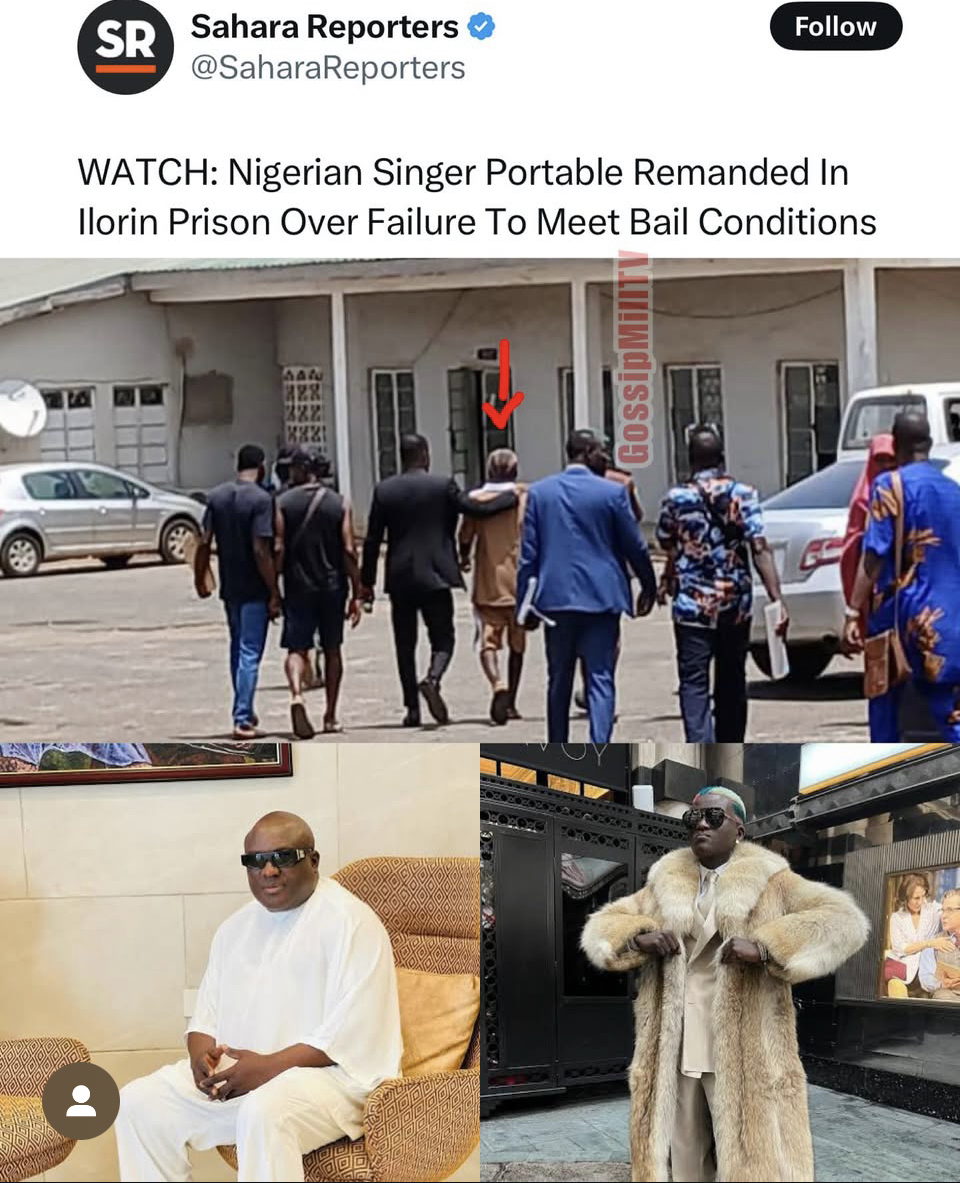 Portable Remanded in Prison After Failing to Meet Bail Conditions