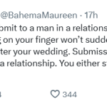 "If you can’t submit to a man in a relationship, step aside for someone who will" - Lady tells women
