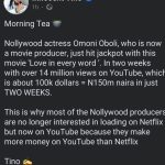 Innocent Tino Instagram post