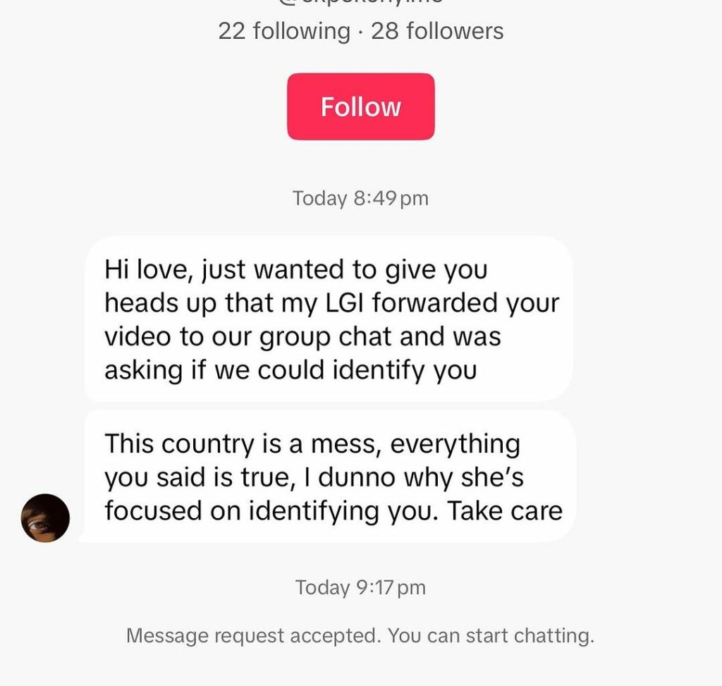 Lagos Corper Cries Out Over Alleged Threats After Criticizing Tinubu Govt.