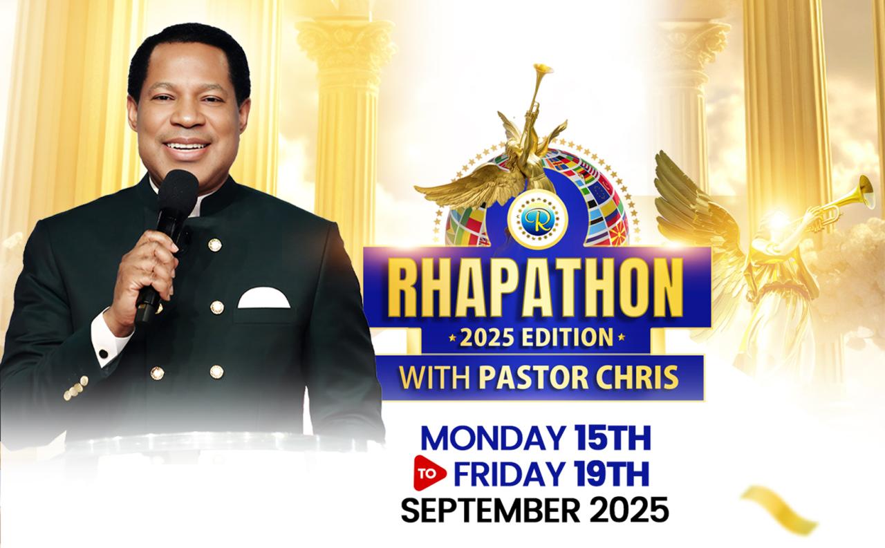 Watch The Rhapathon with Pastor Chris LIVE here!!!